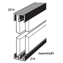 1/4" x 72" Sliding Track