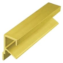 3" Finger Pull for 3/4" Panels, Satin Brass