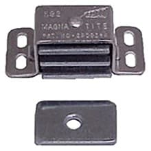 47/64" Single Magnetic Catch with Strike Plate, Aluminum