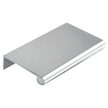2" Edge Pull, Satin Clear Anodized