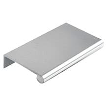 DP 6' No-Holes Edge Pull, Satin Clear Anodized