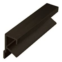 DP 6' No-Holes Rectangle Drawer Pull, Satin Black Anodized