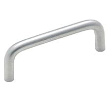 MC 4" Wire Pull, Satin Clear Anodized