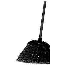 Rubbermaid 35" Angled Lobby Broom with Poly Bristles/Handle, Black