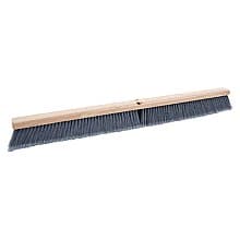 Boardwalk 36" x 3" Floor Brush Head with Flagged Polypropylene Bristles, Gray