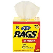 Scott Rag, White, 10" x 12" (200/Box)