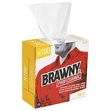 Brawny 9-3/32" x 16-1/2" Professional Medium Weight Disposable Cleaning Towel (100/Box)