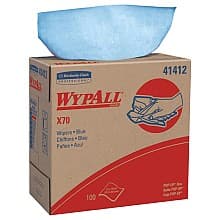 WypAll X70 Cloth, Blue, 9-1/8" x 16-51/64" (10 Box/Case)