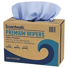 Boardwalk Premium Wiper, Blue, 9" x 16-3/4" (10 Box/Case)