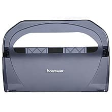Boardwalk Toilet Seat Cover Dispenser, Smoke Black, 17-1/4" x 3-1/8" x 11-3/4"