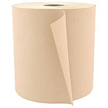 Boardwalk 1-Ply Hardwound Paper Towel, Natural, 8" x 800' (6 Roll/Box)