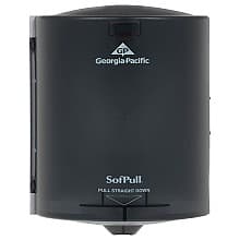 SofPull Center Pull Hand Towel Dispenser, Translucent Smoke, 9-1/4" x 8-3/4" x 11-1/2"