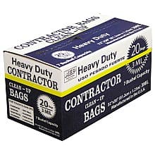 30 Gallon Heavy-Duty Contractor Clean-Up Bag, Black (20/Box)