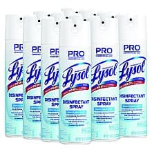 Lysol Professional Crisp Linen Scent Disinfectant Spray, 19 oz Aerosol Spray (12/Box)