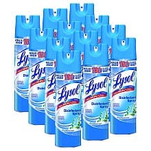 Lysol Spring Waterfall Scent Disinfectant Spray, 19 oz Aerosol Spray (12/Box)