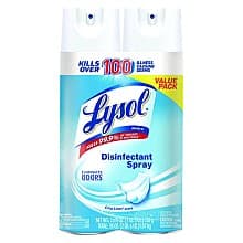 Lysol Crisp Linen Scent Disinfectant Spray, 19 oz Aerosol Spray (8/Box)