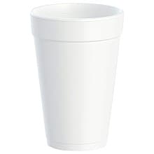 Dart Insulated Foam Drink Cup, 16 oz, White (1000/Box)