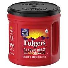 Folgers Classic Ground Roast Coffee, 25.9 oz Can (6/Box)