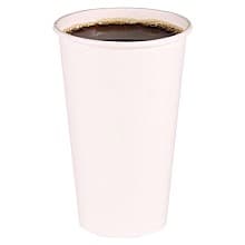 Boardwalk Poly-lined Paper Hot Cup, 16 oz, White, (1000/Box)