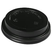 Boardwalk Polystyrene Hot Cup Lid, Black