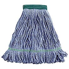 Boardwalk 5" Headband Super Loop Medium Wet Mop Head, Blue