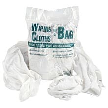 Reusable Cotton Wiping Cloth, White