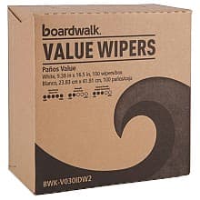Boardwalk Value Wiper, White, 9-21/64" x 16-1/2" (9 Box/Case)