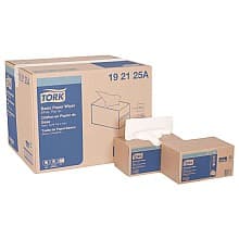 Tork 2-Ply Multipurpose Folded Paper Wiper, White, 9" x 10-1/4" (18 Box/Case)