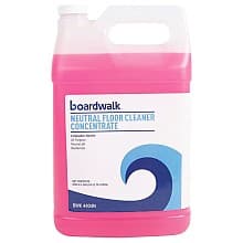 Boardwalk Lemon Scent Floor Cleaner Concentrate, 1 Gallon Bottle (4/Box)