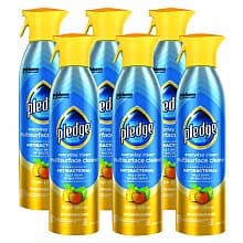 Pledge Fresh Citrus Scent Everyday Cleaner, 9.7 oz Aerosol Spray (6/Box)