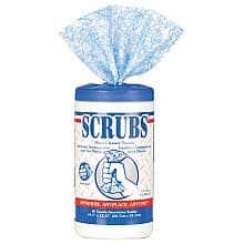 10" x 12" 1-Ply Citrus Hand Cleaner Towel, Blue/White