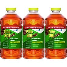 Pine-Sol Original Pine Scent Disinfectant Cleaner Concentrate, 80 oz Bottle (3/Box)