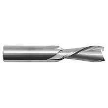 1/4" x 2-1/2" Down-Cut Spiral Plunge Bit, 2-Flute, 1/4" Shank, Solid Carbide