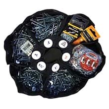Flex Screw Bag with Wood, Black