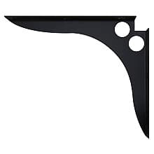 15" x 18" SpeedBrace Shelf Bracket, Black Finish