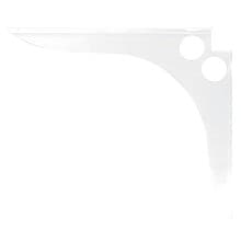 21" x 24" SpeedBrace Shelf Bracket, White Finish