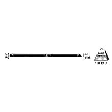 30" Stealth SpeedBrace, 3/4" x 3/4", Black