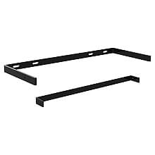8" x 7" Low Profile Floating Shelf Bracket, Black Finish
