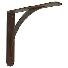 2" x 8" Brunswick Countertop Bracket, Oil Rubbed Bronze Finish