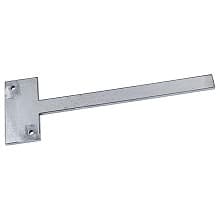 8" x 2" Stud Mount Shelf Bracket, Steel Finish