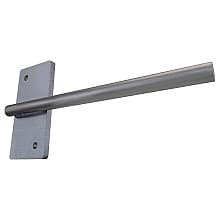 12" x 4" Stud Mount Shelf Rod, Steel Finish