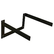 18" x 10" Sento Floating Vanity Support, Black Finish