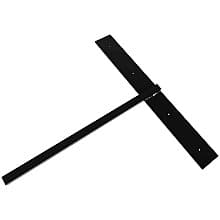 24" x 3/4" Hammam Small Lavatory Support, Black Finish