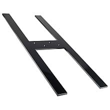 12" x 31-1/4" Harrison Hidden Countertop Support, Black Finish