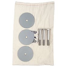 Post Mount Bearing Plate Kit, Galvanized Finish