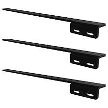 1-1/2" x 24" Harmony Right Hidden Countertop Bracket, Black Finish (3/Pack)