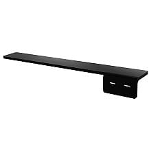 3-1/2" x 24" Harmony XL Right Hidden Countertop Bracket, Black Finish