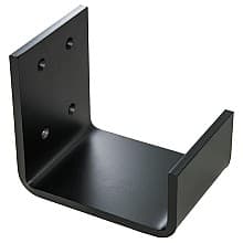 5" x 8" Appalachian Mantel Bracket, Black Finish