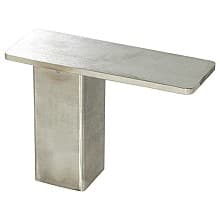2-1/2" x 7" Stonehaven Countertop Post Support, Brushed Stainless Finish