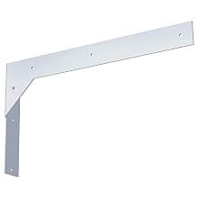 18"x 18" Left Hand Titus Floating Vanity Support, Galvanized Finish